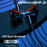 WK - V28 Wireless Sport Earphone - Black